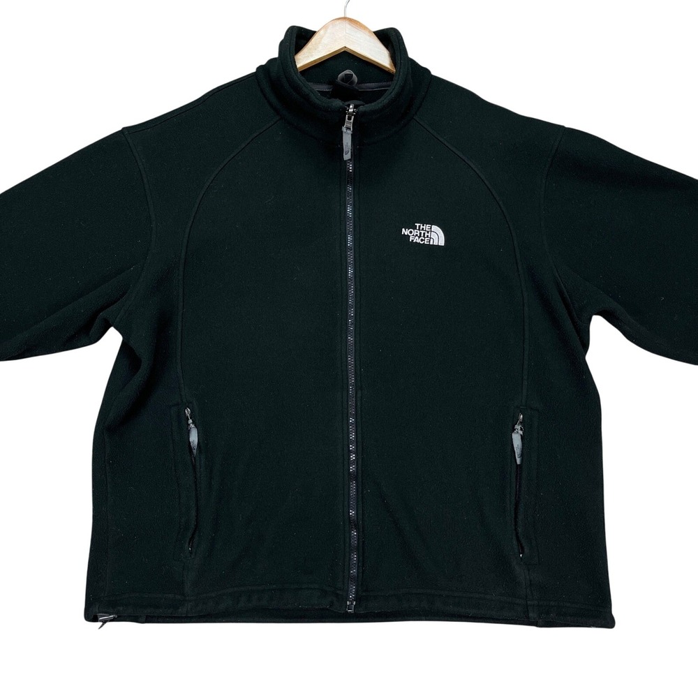 The North Face Jacket Mens Large Black Long Sleeve Full Zip Fleece Performance